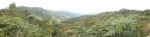 Panoramic view of the area of the Jesus Maria Watershed, the area where the project of the Satoyama initiative will be implemented. The total area of the watershed covers 352.8 km ² of high topographic profile and elongated shapes starting in the mountains range Monte del Aguacate.